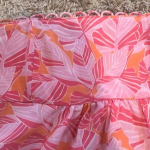 Lilly Pulitzer Tube Top Scallop detail
